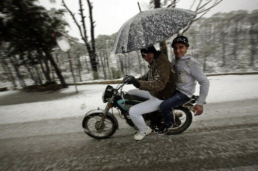 Ливан и Сирию завалило снегом | Фото: AFP