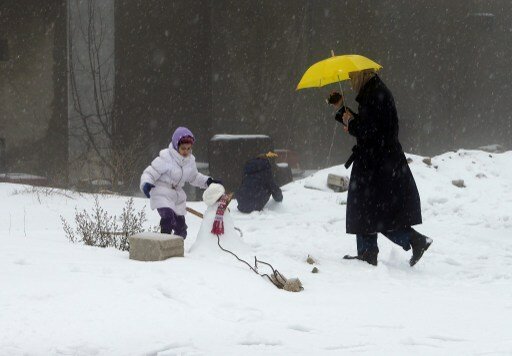Ливан и Сирию завалило снегом | Фото: AFP