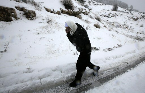 Ливан и Сирию завалило снегом | Фото: AFP