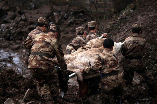 Китай: около 46 человек погибли в результате оползня | Фото: AFP