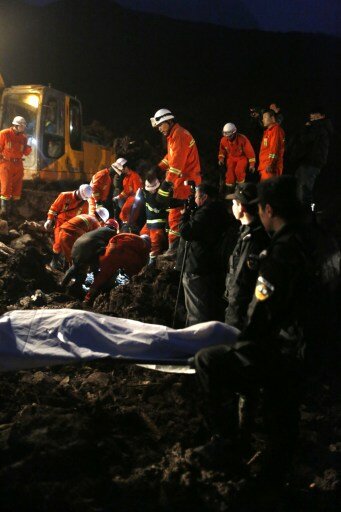 Китай: около 46 человек погибли в результате оползня | Фото: AFP