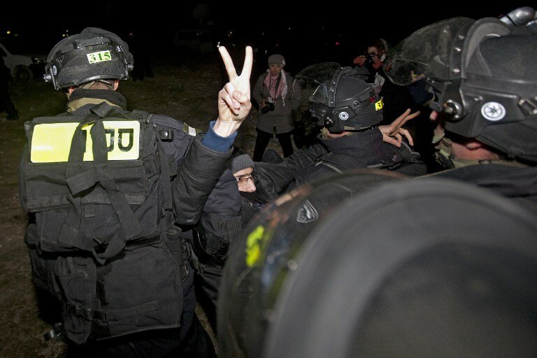 Эвакуация палестинского форпоста в зоне Е1 | Фото: AFP