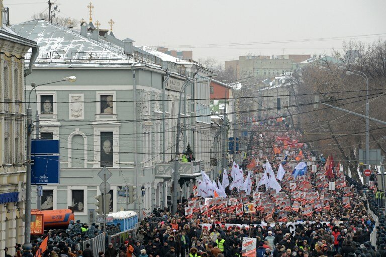 Россия: `Марш против подлецов` | Фото: AFP
