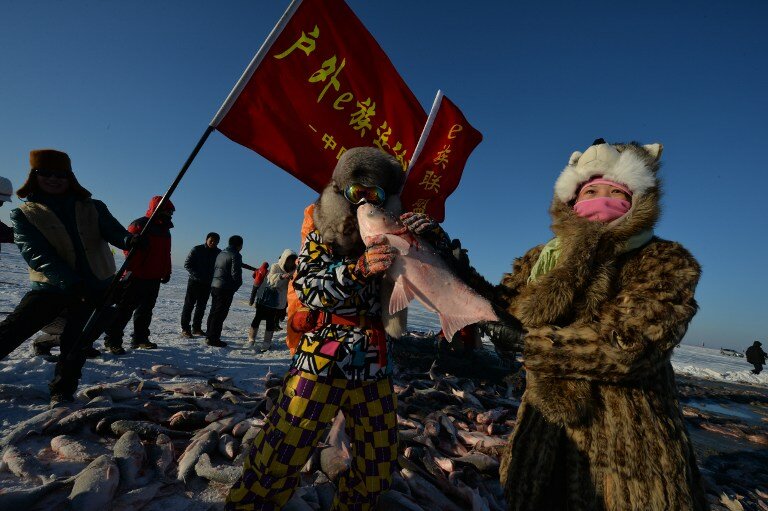 Подледная рыбалка по-монгольски | Фото: AFP