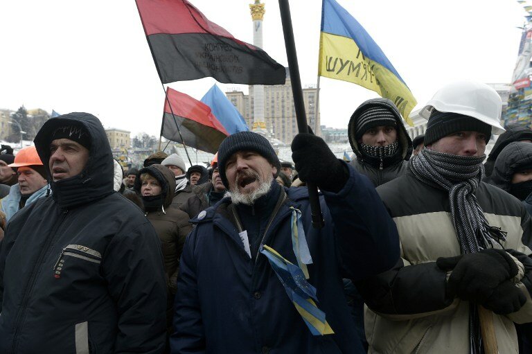 На баррикадах Евромайдана | Фото: AFP