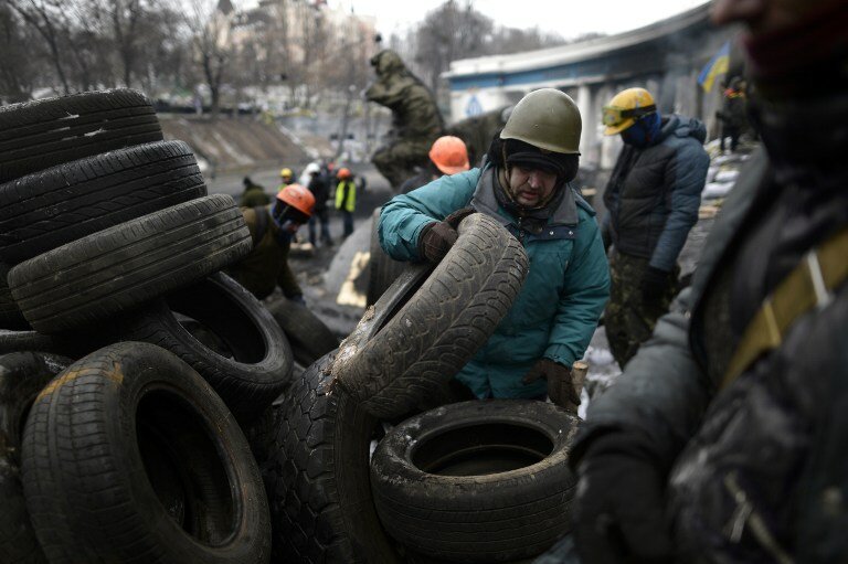 На баррикадах Евромайдана | Фото: AFP