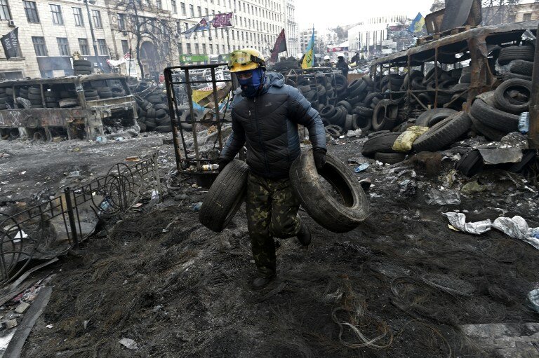 На баррикадах Евромайдана | Фото: AFP