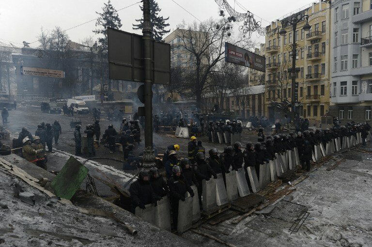 На баррикадах Евромайдана | Фото: AFP