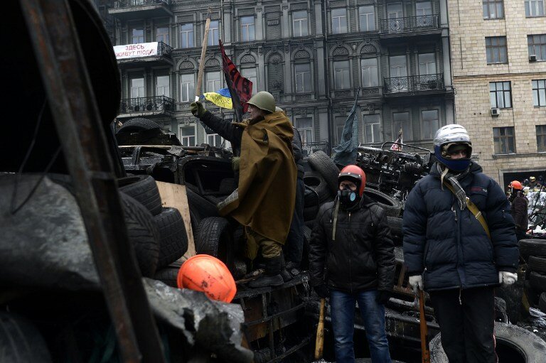 На баррикадах Евромайдана | Фото: AFP