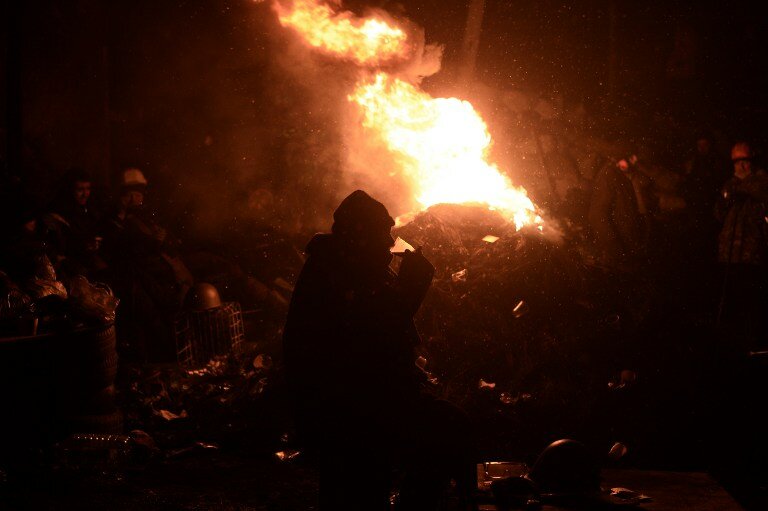 На баррикадах Евромайдана | Фото: AFP