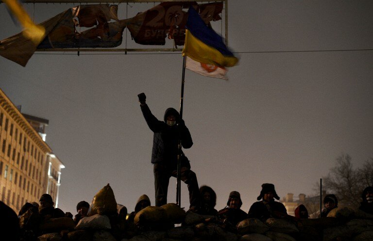На баррикадах Евромайдана | Фото: AFP