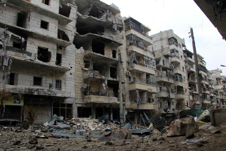 Войска Асада продолжают разрушать Алеппо | Фото: AFP