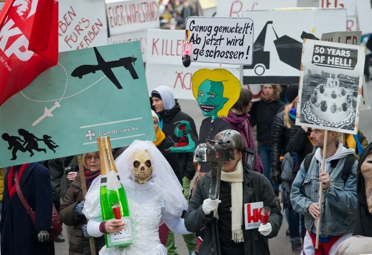 Мюнхен против конференции НАТО | Фото: AFP