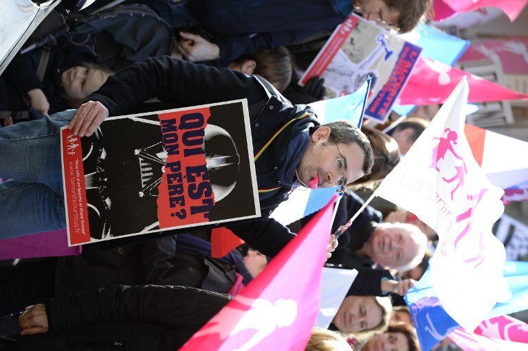 Французы вышли на демонстрацию против однополых браков | Фото: AFP