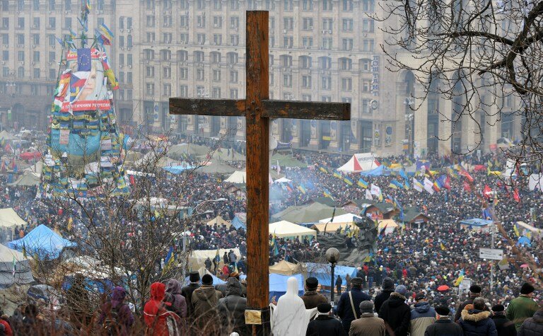 Как прошло юбилейное Народное вече в Киеве | Фото: AFP