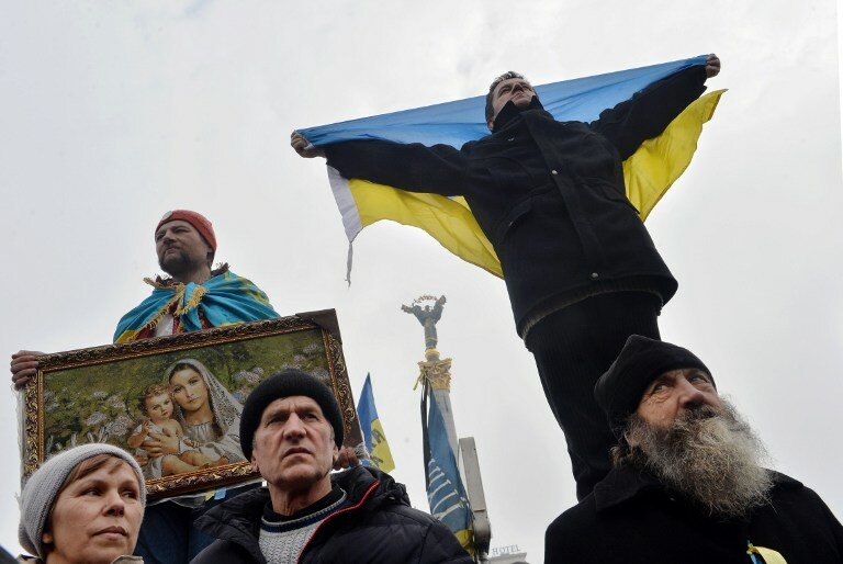 Как прошло юбилейное Народное вече в Киеве | Фото: AFP