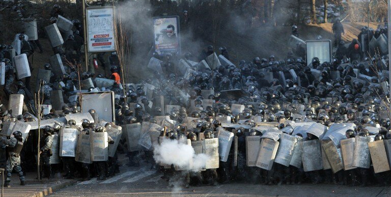 Киев в огне | Фото: AFP
