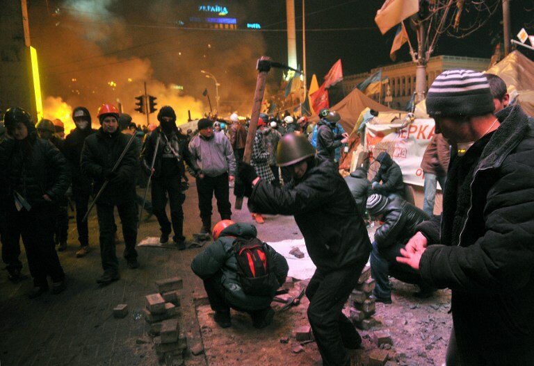 Киев в огне | Фото: AFP