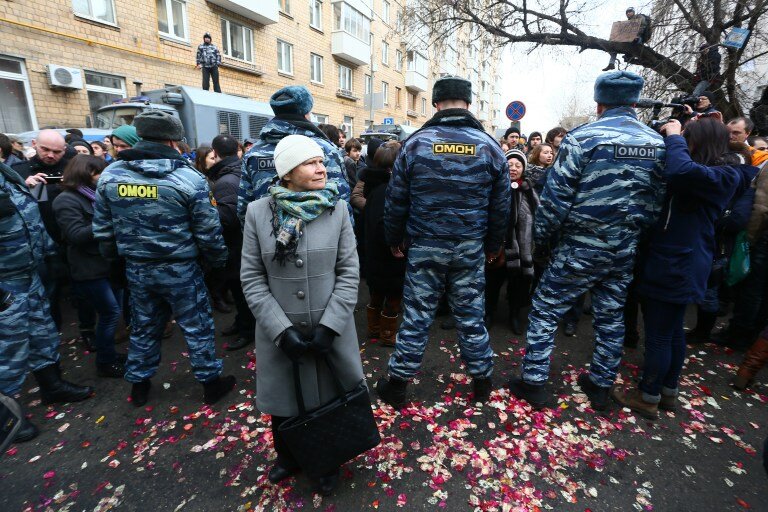 На митинге в Москве задержали более 200 человек | Фото: AFP