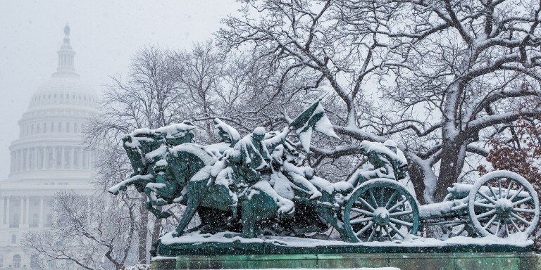 На США обрушился снегопад | Фото: AFP