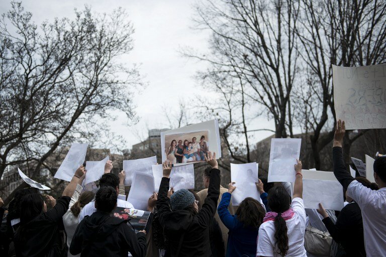 В США прошёл протест против иммиграционной реформы | Фото: AFP