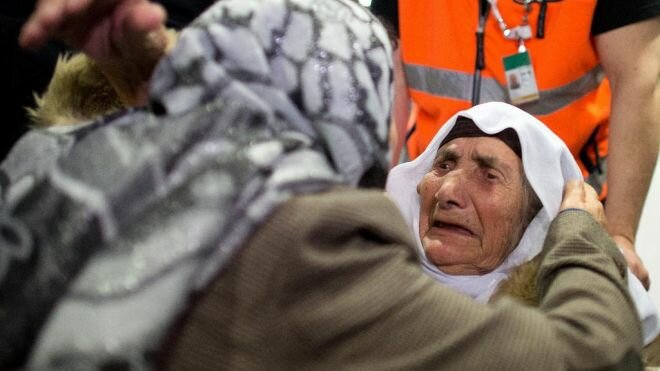 107-летняя беженка из Сирии воссоединилась с семьей | Фото: AFP