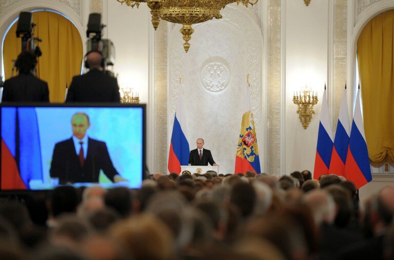 Подписание договора о присоединении Крыма к России | Фото: AFP