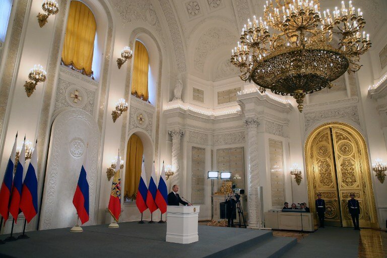 Подписание договора о присоединении Крыма к России | Фото: AFP