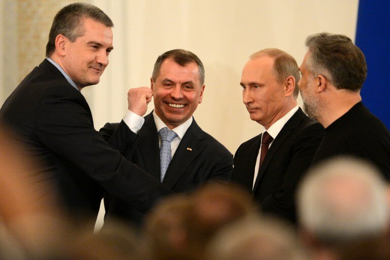 Подписание договора о присоединении Крыма к России | Фото: AFP