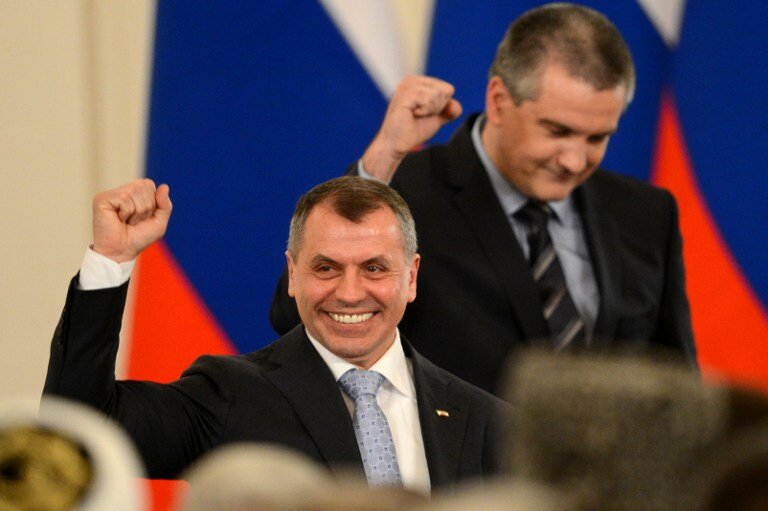 Подписание договора о присоединении Крыма к России | Фото: AFP