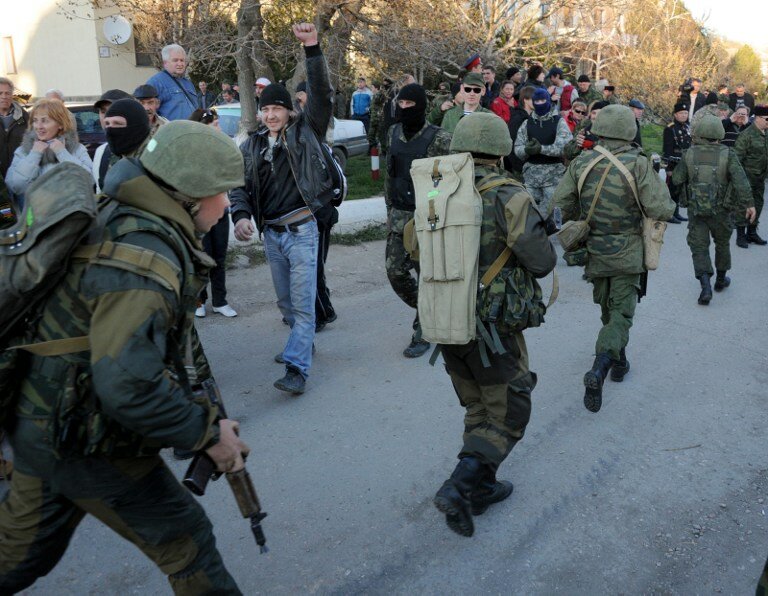 Штурм авиабазы Бельбек | Фото: AFP