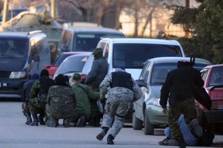 Штурм авиабазы Бельбек | Фото: AFP