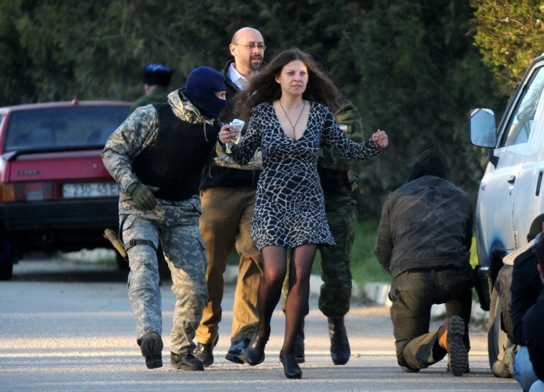 Штурм авиабазы Бельбек | Фото: AFP