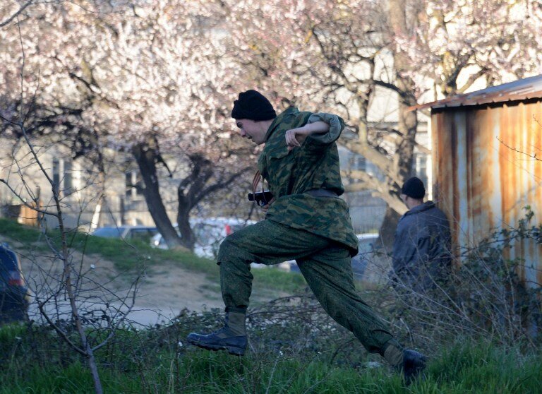 Штурм авиабазы Бельбек | Фото: AFP