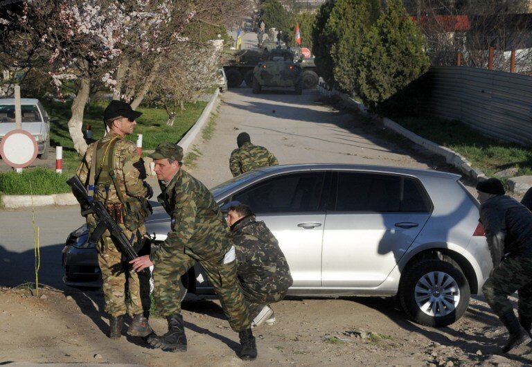 Штурм авиабазы Бельбек | Фото: AFP