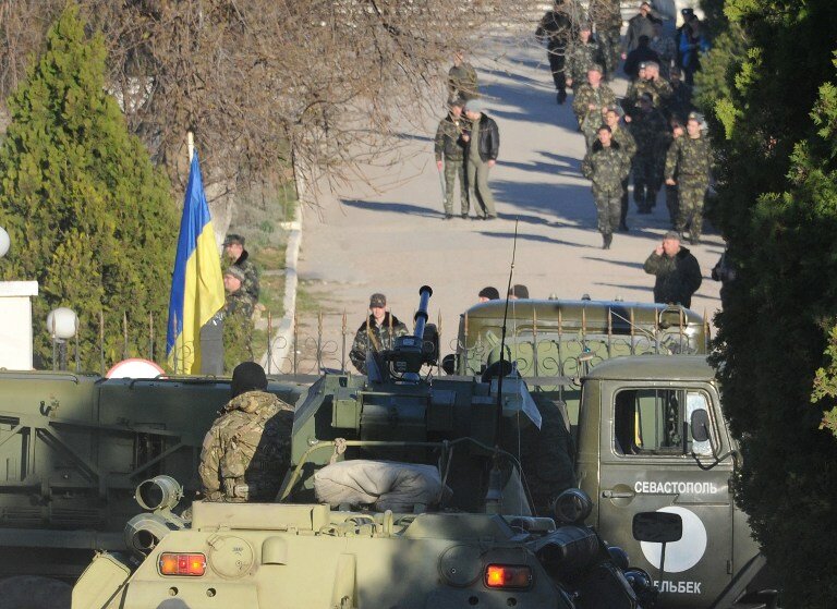Штурм авиабазы Бельбек | Фото: AFP
