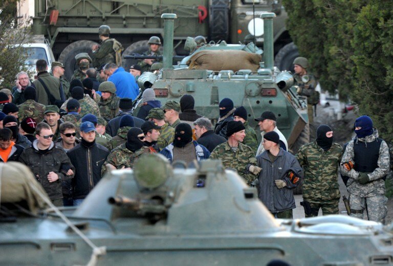 Штурм авиабазы Бельбек | Фото: AFP