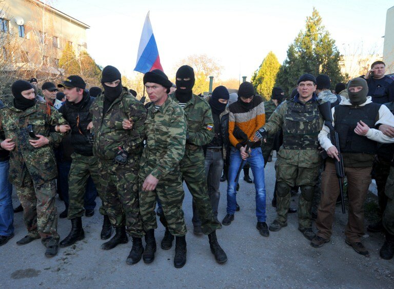 Штурм авиабазы Бельбек | Фото: AFP