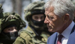 Глава Пентагона в гостях у израильского спецназа | Фото: AFP