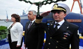 Спуск на воду самой современной израильской подлодки | Фото: IDF