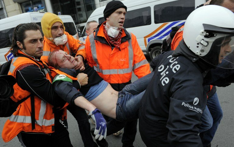 Протесты в Брюсселе | Фото: AFP