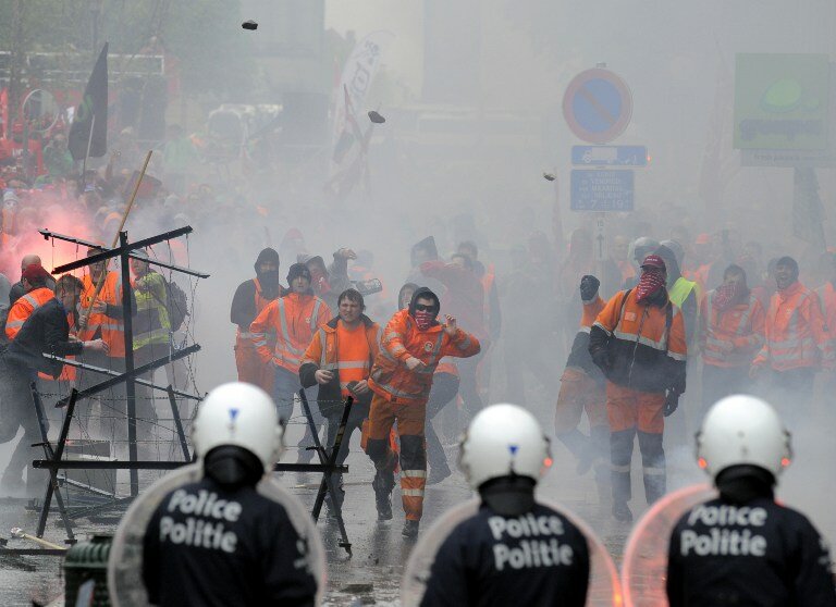 Протесты в Брюсселе | Фото: AFP
