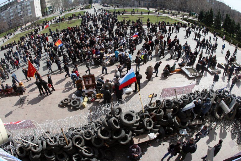 Ситуация в Донецке. Фото | Фото: AFP