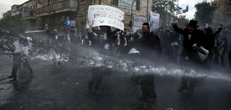 Бунт харедим | Фото: AFP
