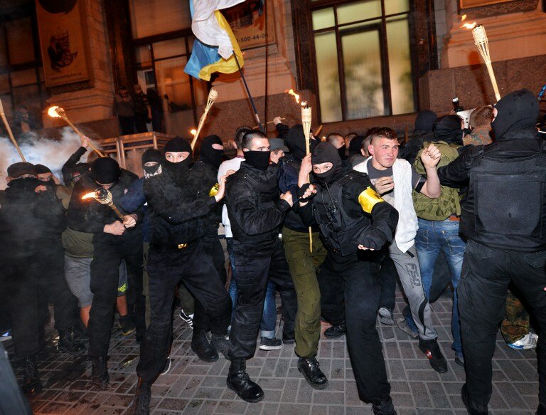 Факельное шествие в Киеве | Фото: AFP