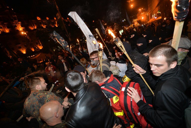 Факельное шествие в Киеве | Фото: AFP