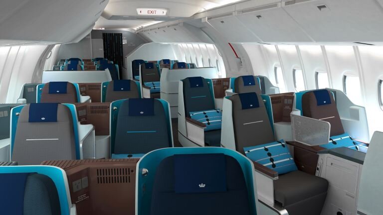 KLM показала новый салона дизайн бизнес-класса 
