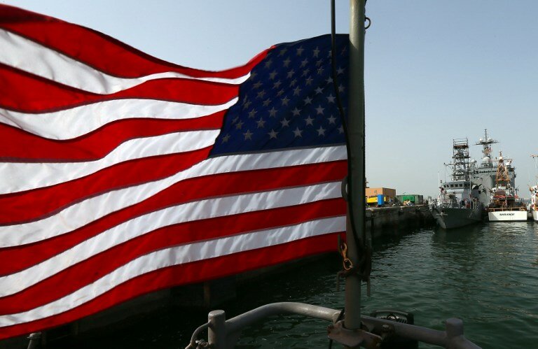 ВМФ США проводит учения в Ормузском проливе | Фото: AFP