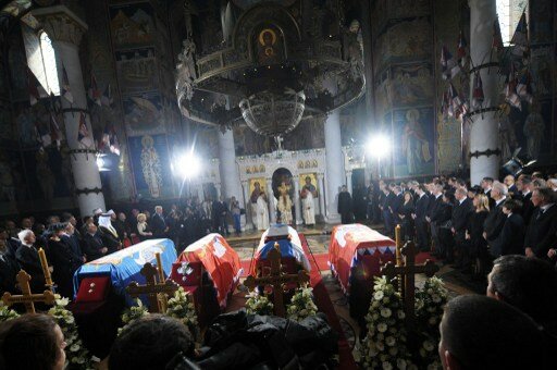 Последнего короля Югославии предали земле в Сербии | Фото: AFP