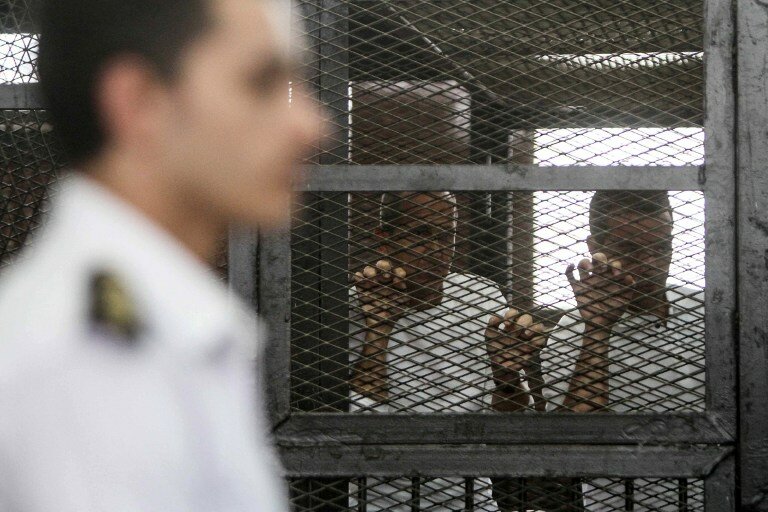 Суд над журналистами межарабского телеканала `Аль-Джазира` | Фото: AFP